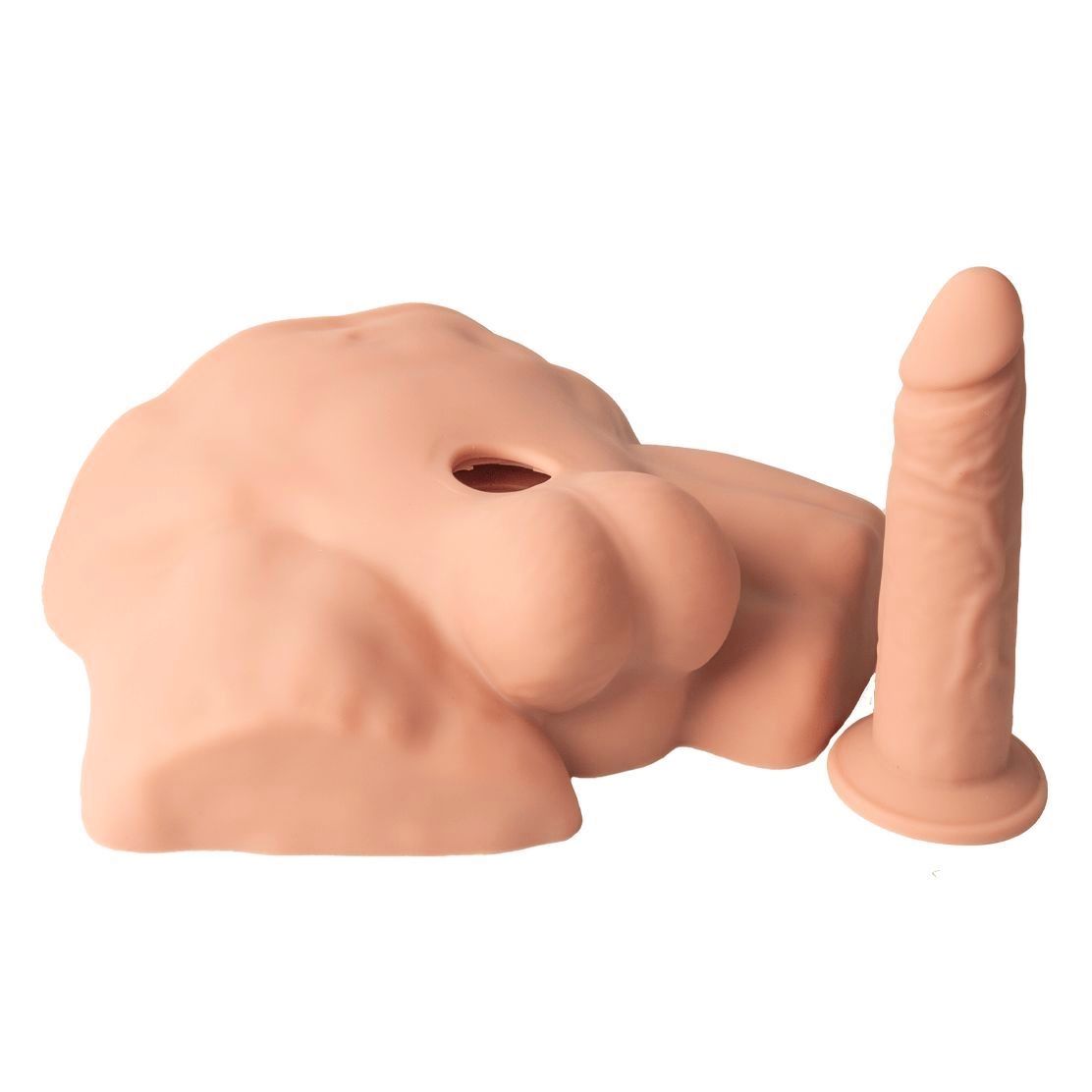 Карамельный мужской полуторс с фаллоимитатором SILEXD Apollo S 7 - Adrien Lastic