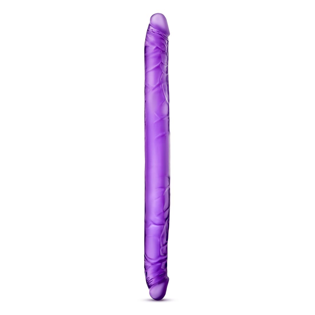 Фиолетовый двусторонний фаллоимитатор B Yours 16  Double Dildo - 40,6 см. - Blush Novelties