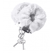 Наручники с белой меховой опушкой - ToyFa - купить с доставкой в Керчи