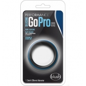 Черно-синее эрекционное кольцо Silicone Go Pro Cock Ring - Blush Novelties - в Керчи купить с доставкой