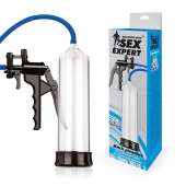 Прозрачная вакуумная помпа Sex Expert с насосом - Sex Expert - в Керчи купить с доставкой