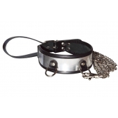 Стильный ошейник с металлическим блеском и поводком - Sitabella - купить с доставкой в Керчи