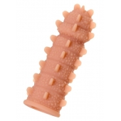 Телесная реалистичная насадка KOKOS Extreme Sleeve 04 с дополнительной стимуляцией - 12,7 см. - KOKOS - в Керчи купить с доставкой