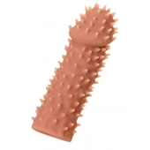 Телесная реалистичная насадка KOKOS Extreme Sleeve 07 с дополнительной стимуляцией - 12,7 см. - KOKOS - в Керчи купить с доставкой