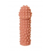 Телесная реалистичная насадка KOKOS Extreme Sleeve 10 с дополнительной стимуляцией - 14,7 см. - KOKOS - в Керчи купить с доставкой