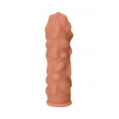 Телесная реалистичная насадка KOKOS Extreme Sleeve 11 с дополнительной стимуляцией - 12,7 см. - KOKOS - в Керчи купить с доставкой