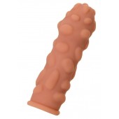 Телесная реалистичная насадка KOKOS Extreme Sleeve 11 с дополнительной стимуляцией - 12,7 см. - KOKOS - в Керчи купить с доставкой