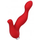 Красный силиконовый вибростимулятор простаты Proman - 12,5 см. - ToyFa - в Керчи купить с доставкой