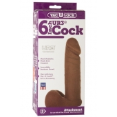 Насадка-мулат для трусиков Vac-U-Lock 6  ULTRASKYN Cock - 17,3 см. - Doc Johnson - купить с доставкой в Керчи