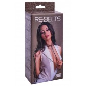 Коричневый поводок и чокер с кольцом Sofi - Rebelts - купить с доставкой в Керчи