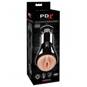 Телесный вибромастурбатор-вагина Cock Compressor Vibrating Stroker - Pipedream - в Керчи купить с доставкой