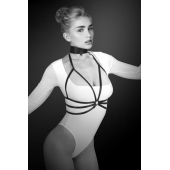 Черная упряжь на грудь Julia - Bijoux Pour Toi - купить с доставкой в Керчи