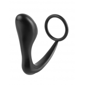 Эрекционное кольцо с анальной пробкой Ass-Gasm Cockring Plug - Pipedream - в Керчи купить с доставкой