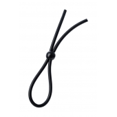 Черное лассо на пенис с одной бусиной - A-toys - в Керчи купить с доставкой