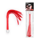 Красная плеть с рукоятью в оплетке - 28 см. - Notabu - купить с доставкой в Керчи