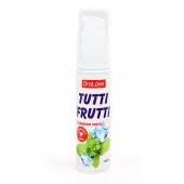 Гель-смазка Tutti-frutti со вкусом сладкой мяты - 30 гр. - Биоритм - купить с доставкой в Керчи