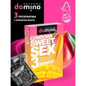 Презервативы для орального секса DOMINO Sweet Sex с ароматом манго - 3 шт. - Domino - купить с доставкой в Керчи