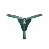 Изумрудные трусики с кольцом для страпона Ladys Arsenal - БДСМ Арсенал - купить с доставкой в Керчи