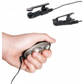 Черные электрические зажимы для сосков Shock Therapy Nipple Clamps - Pipedream - купить с доставкой в Керчи