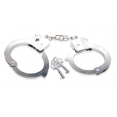 Металлические наручники Beginner s Metal Cuffs - Pipedream - купить с доставкой в Керчи