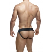 Черный мужской страпон DR. SKIN 6INCH HOLLOW STRAP ON - 16 см. - Blush Novelties - купить с доставкой в Керчи