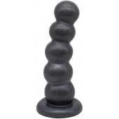 Черная насадка-плаг на харнесс PLATINUM 7 - 19,5 см. - LOVETOY (А-Полимер) - купить с доставкой в Керчи