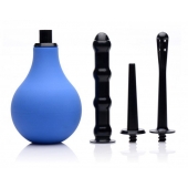 Анальный душ с 3 насадками Premium One-way Valve Anal Douche Set - XR Brands - купить с доставкой в Керчи