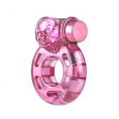 Розовое эрекционное виброкольцо Pink Bear - Baile - в Керчи купить с доставкой