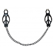 Зажимы на соски Darkside с цепочкой - Lola Games - купить с доставкой в Керчи