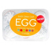 Набор из 6 мастурбаторов Tenga EGG Easy Beat с различным рельефом - Tenga - в Керчи купить с доставкой
