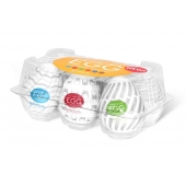 Набор из 6 мастурбаторов Tenga EGG Easy Beat с различным рельефом - Tenga - в Керчи купить с доставкой