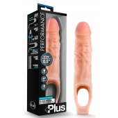 Телесный реалистичный фаллоудлинитель 9 Inch Silicone Cock Sheath Penis Extender - 22,86 см. - Blush Novelties - в Керчи купить с доставкой