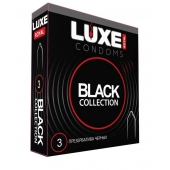 Черные презервативы LUXE Royal Black Collection - 3 шт. - Luxe - купить с доставкой в Керчи