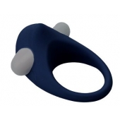Гладкое синее эрекционное виброкольцо STIMU RING - Dream Toys - в Керчи купить с доставкой