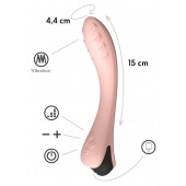 Персиковый вибратор для G-точки Apus - 19 см. - Le Frivole