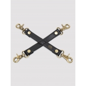 Черный фиксатор для манжет Bound to You Faux Leather Hogtie - Fifty Shades of Grey - купить с доставкой в Керчи