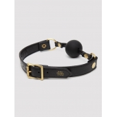 Черный кляп-шар Bound to You Faux Leather Ball Gag - Fifty Shades of Grey - купить с доставкой в Керчи