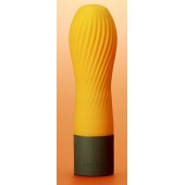 Оранжевый рифленый мини-вибратор IROHA ZEN YUZUCHA - 12,7 см. - Tenga
