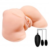 Телесная вибровагина Julie с 2 рабочими отверстиями - Baile - в Керчи купить с доставкой