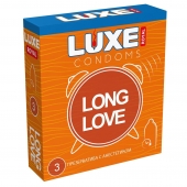 Презервативы с продлевающим эффектом LUXE Royal Long Love - 3 шт. - Luxe - купить с доставкой в Керчи