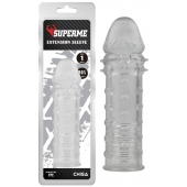 Прозрачная реалистичная насадка на пенис Extra Texture Sleeve - 16,2 см. - Chisa - в Керчи купить с доставкой