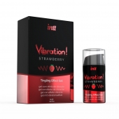 Жидкий интимный гель с эффектом вибрации Vibration! Strawberry - 15 мл. - INTT - купить с доставкой в Керчи