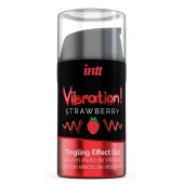 Жидкий интимный гель с эффектом вибрации Vibration! Strawberry - 15 мл. - INTT - купить с доставкой в Керчи