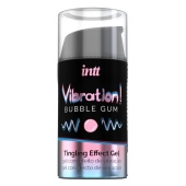 Жидкий интимный гель с эффектом вибрации Vibration! Bubble Gum - 15 мл. - INTT - купить с доставкой в Керчи