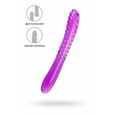 Фиолетовый двусторонний фаллоимитатор Frica - 23 см. - A-toys