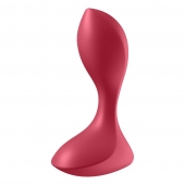 Красный вибромассажёр простаты Satisfyer Backdoor Lover - 14 см. - Satisfyer - в Керчи купить с доставкой