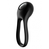 Черное эрекционное виброкольцо Majestic Duo - Satisfyer - в Керчи купить с доставкой