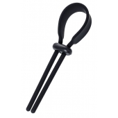 Черное эрекционное лассо на пенис Keb - A-toys - в Керчи купить с доставкой