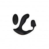 Черный вибромассажер простаты с эрекционным кольцом Strapped   Tapped - Zero Tolerance - в Керчи купить с доставкой