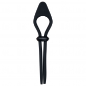 Черное эрекционное лассо с вибропулей Black Tie Affair - Zero Tolerance - в Керчи купить с доставкой